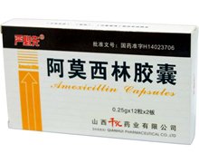 价格对比:阿莫西林胶囊 0.25g*12粒*2板 山西千汇药业