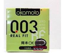 天然胶乳橡胶避孕套(冈本OK安全套0.03贴身超薄)价格对比 3只 日本