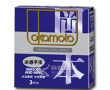 天然胶乳橡胶避孕套(冈本避孕套 冰感平滑)价格对比 3只 日本
