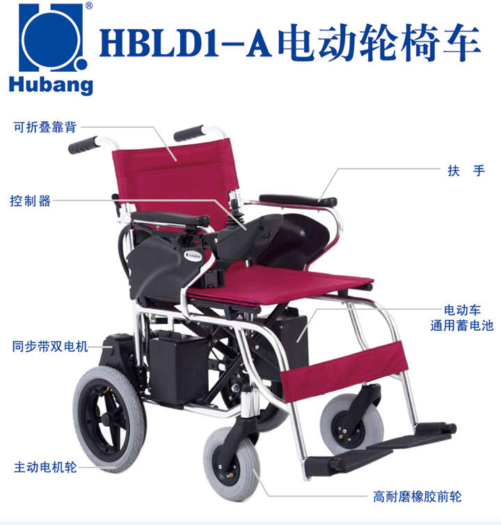 上海互邦电动轮椅 HBLD1-A