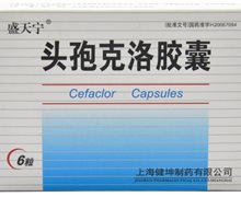 价格对比:头孢克洛胶囊 0.25g*6s 上海健坤制药