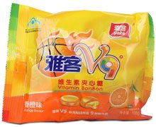 雅客V9牌维生素夹心糖(香橙味)价格对比 108g