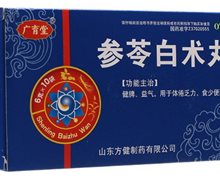 价格对比:参苓白术丸 6g*10袋 山东方健制药