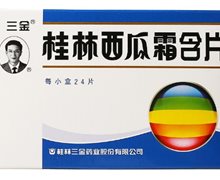 桂林西瓜霜含片价格对比 24片 三金药业