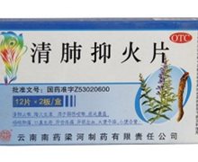 价格对比:清肺抑火片 0.6g*24片 云南南药梁河制药