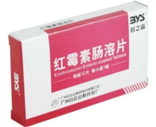 价格对比:红霉素肠溶片 0.125g*12s 广州白云山制药