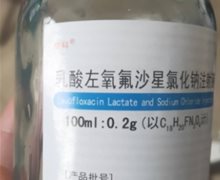 乳酸左氧氟沙星氯化钠注射液价格对比 100ml:0.2g 辰欣药业