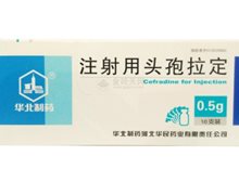 价格对比:注射用头孢拉定 0.5g*10支 华北制药