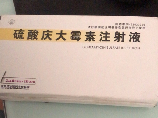 硫酸庆大霉素注射液