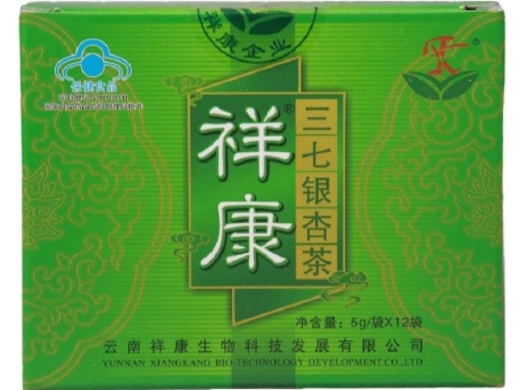 祥康牌三七银杏茶