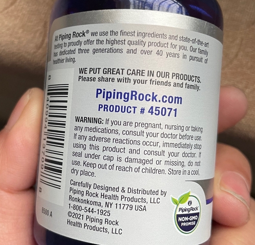 PipingRock LUTEIN