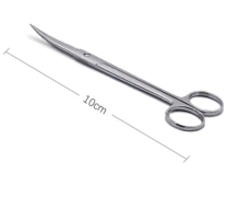 手术剪价格对比 弯尖头 10cm 长新手术器械厂
