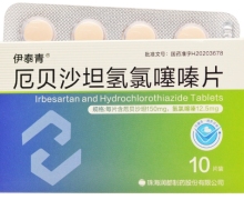 厄贝沙坦氢氯噻嗪片(伊泰青)价格对比 10片