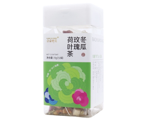 冬瓜玫瑰荷叶茶