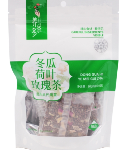 冬瓜荷叶玫瑰茶