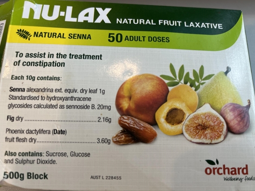 NU-LAX NATURAL FRUIT LAXATIVE