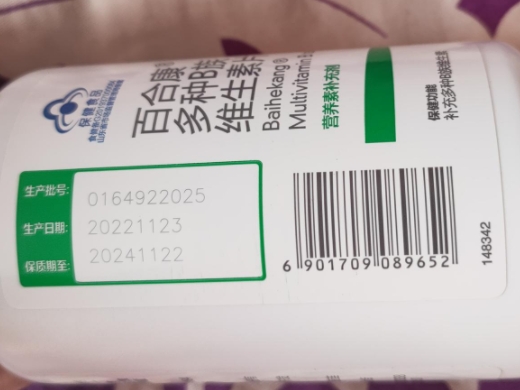 葆美臣百合康多种B族维生素片
