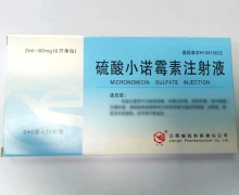 硫酸小诺霉素注射液价格对比 2ml:60mg*10支 江西制药