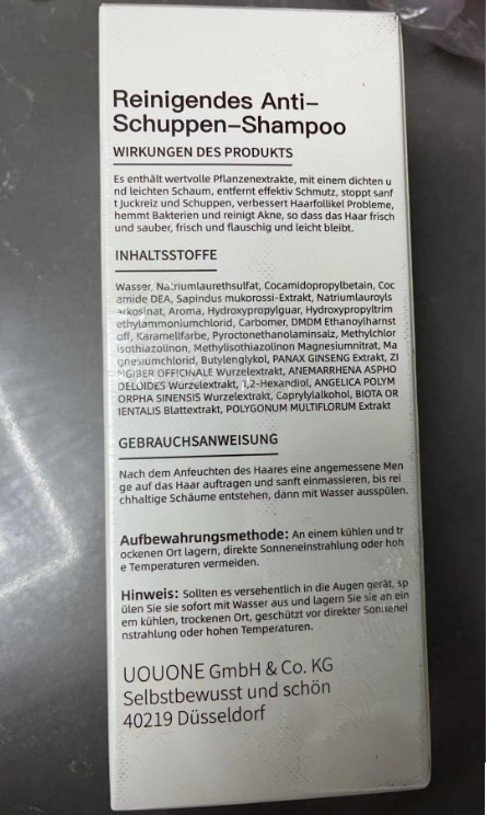 UOUONE Reinigendes Anti-Schuppen-Shampoo