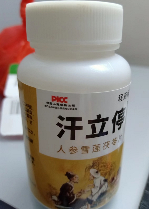 人参雪莲茯苓片(汗立停/程药师)