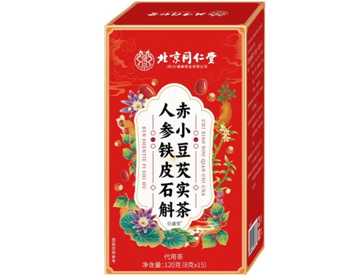 人参铁皮石斛赤小豆芡实茶