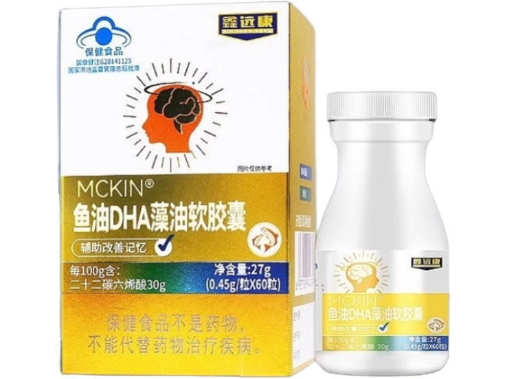 MCKIN®鱼油DHA藻油软胶囊