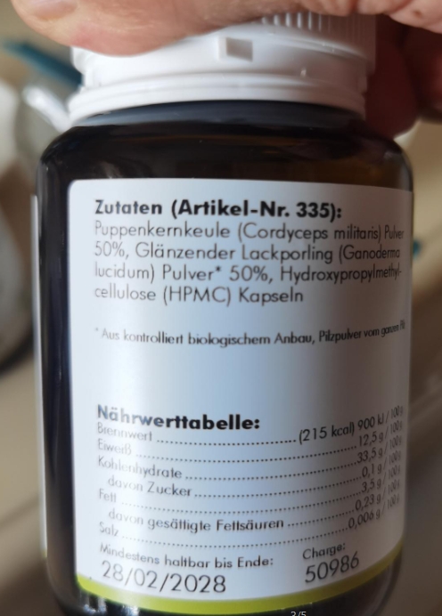 Myco vital CORDYCEPS REISHI