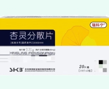瑞科宁杏灵分散片价格对比 20片