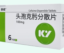 康裕头孢克肟分散片价格对比 6片