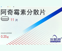 安泰邦阿奇霉素分散片价格对比 11片 康普药业