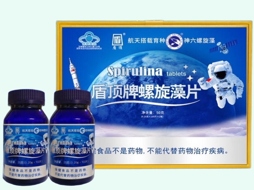 盾顶牌螺旋藻片