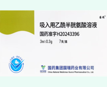 国瑞吸入用乙酰半胱氨酸溶液价格对比 7支