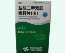 奈达盐酸二甲双胍缓释片(Ⅲ)价格对比 20片