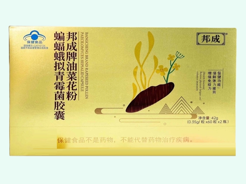 邦成牌油菜花粉蝙蝠蛾拟青霉菌胶囊