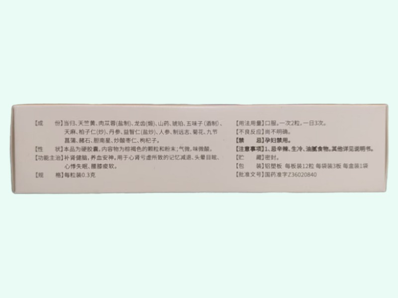 中醫(yī)森健腦膠囊