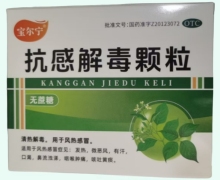 寶爾寧抗感解毒顆粒價格對比 8袋 無蔗糖