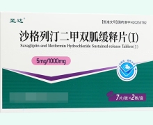 沙格列汀二甲双胍缓释片(Ⅰ)价格对比 14片 山西同达