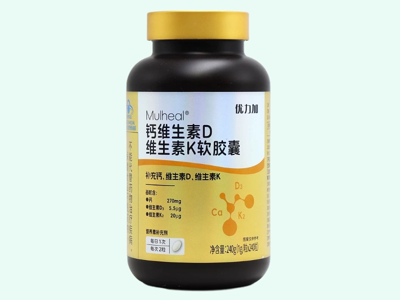 Mulheal®钙维生素D维生素K软胶囊