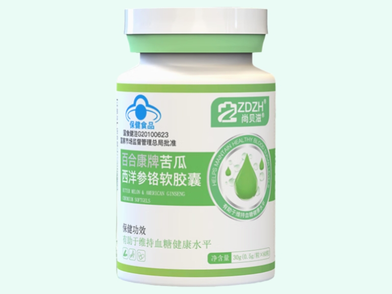 百合康牌苦瓜西洋参铬软胶囊