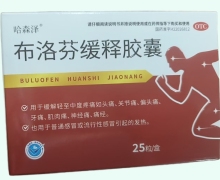 哈森泽布洛芬缓释胶囊价格对比 25粒