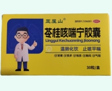 苓桂咳喘宁胶囊价格对比 30粒 王屋山