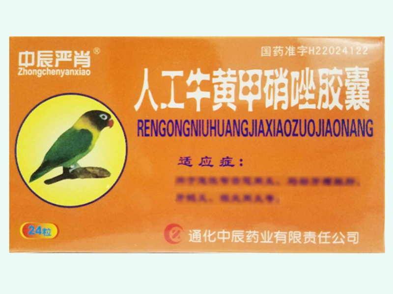 人工牛黄甲硝唑胶囊