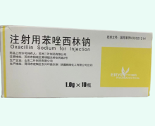 注射用苯唑西林钠价格对比 二叶制药 1g*10瓶