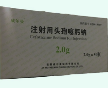 威尔曼注射用头孢噻肟钠价格对比 2g*50瓶