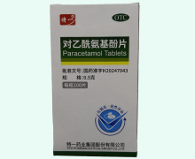 对乙酰氨基酚片价格对比 0.5g*100片 特一药业