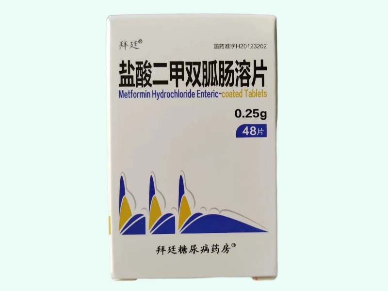 拜廷盐酸二甲双胍肠溶片价格对比 48片