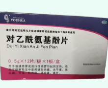 佑华对乙酰氨基酚片价格对比 0.5g*12片