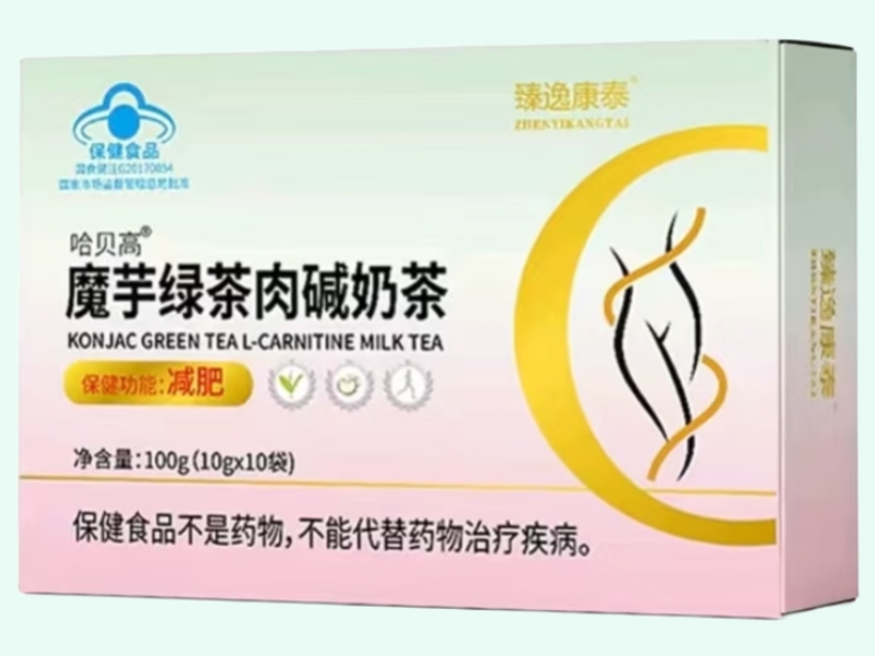 哈贝高®魔芋绿茶肉碱奶茶(臻逸康泰)