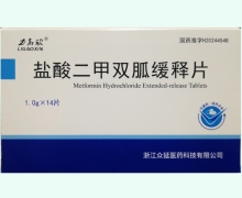 力高欣盐酸二甲双胍缓释片价格对比 14片 众延医药