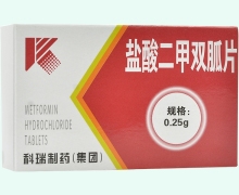 盐酸二甲双胍片价格对比 48片 科瑞制药
